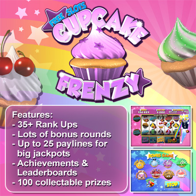 Free slots Cupcake Frenzy - for ipad, iphone, android.