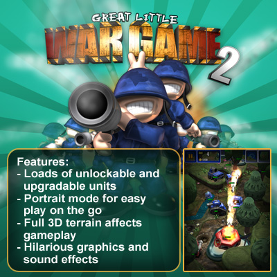 Great Little War Game 2 - for ipad, iphone, android, Kindle.